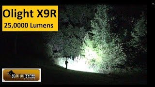 The Brightest Olight X9R 25000 Lumens [upl. by Vere939]