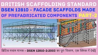 BRITISH SCAFFOLDING STANDARD  BSEN 1281022003  PART 2 PARTICULAR METHODS OF STRUCTURAL DESIGN [upl. by Nilcaj]