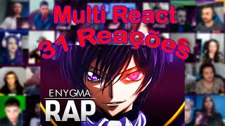 Multi React  Rap do Lelouch Pt ll Code Geass  Rebelião  Enygma 90 [upl. by Willet]