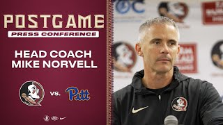 MIKE NORVELL  FSU Football PITT PostGame Press Conference [upl. by Llennor]