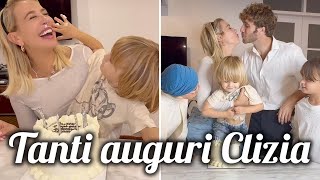 Clizia Incorvaia festeggia 44 anni in famiglia “vi amo tutti” [upl. by Chien]