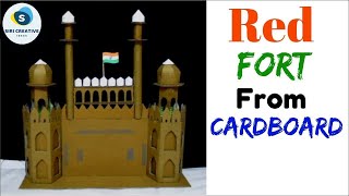 Red Fort Model with Cardboard  Special for 15 August 2019 India  Model Making of Red Fort [upl. by Alyat238]