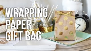 Tip Tuesday Wrapping Paper Gift Bag [upl. by Ahsoym350]