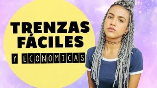 TRENZAS FÁCILES DE COLORES  Con poco dinero [upl. by Ayekan960]