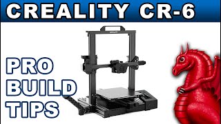 Creality CR6 assembly and pro build tips [upl. by Avilla]