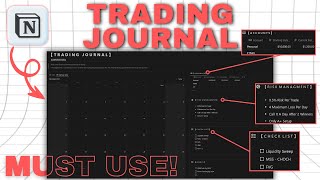 How I Journal My Tradaes Using Notion Free Template Included [upl. by Okier410]