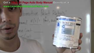 Automotive Paint Mixing Ratios  How To Mix Auto Paint  Mixing Car Paint [upl. by Soracco]