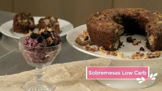 BOLO DE MAÇA COM NOZES FUNCIONAL E SORBET DE BLUEBERRY  Luciana Harfenist 7 [upl. by Ferreby]