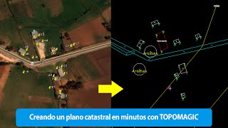 TOPOMAGIC  Crear plano catastral desde Google Earth Estación total o GPS a Autocad [upl. by Nyllek]