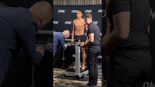 Johan Estupinan passes hydration makes weight for ONE 168 onechampionship [upl. by Cormac872]