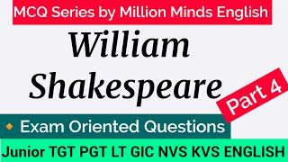 William Shakespeare MCQs  William Shakespeare Mcq Questions  Lecture 4 [upl. by Bland]