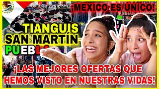 TIANGUIS SAN MARTÍN TEXMELUCAN PUEBLA🇲🇽 reaction ¡LAS GANAS DE ESTAR EN MEXICO ES YA IRRESISTIBLE😭 [upl. by Alenas]