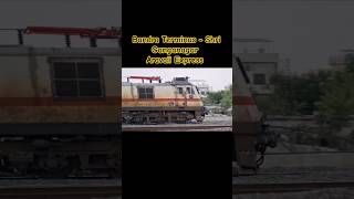 Aravali Express in Marble City Kishangarh shorts [upl. by Gnof]