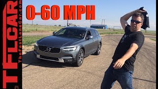 2017 Volvo V90 T6 Cross Country 060 MPH Review [upl. by Saffian]