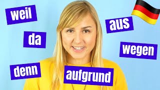 Wie formt man Kausalsätze und Adverbiale um Deutsche Grammatik B1 B2 [upl. by Tuttle]