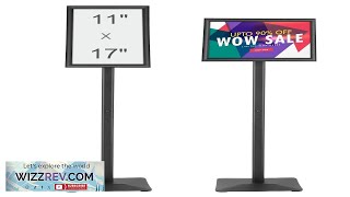 VEVOR Pedestal Sign Holder 11 x 17 Inch Vertical and Horizontal Adjustable Review [upl. by Kruter]