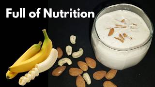 Simple Yet Nutrition Banana Smoothie by Foodie dot [upl. by Haimerej341]