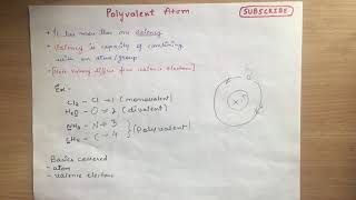 What are Polyvalent atoms  Valency [upl. by Nuahsyt691]