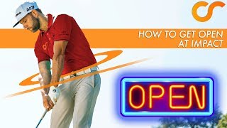 GOLF  HOW TO GET OPEN AT IMPACT [upl. by Gaelan135]