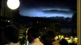 Así se ve venir la tormenta eléctrica desde Punta del Este [upl. by Haidabej]