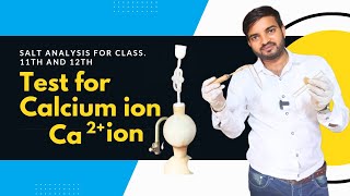 Test for calcium ion Ca2 salt analysis for class 11 and 12 saltanalysis [upl. by Eiramave]