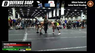 High School 9th  10th Grade 132 Hayden Watson Greenwood Vs Reese Davis Tiger Wrestling Club [upl. by Ermey]