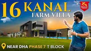 Mega Luxury 16 Kanal Farm House For Sale Barki Road Lahore [upl. by Jeno552]