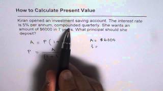 How to Calculate Present Value for Compounding Quarterly [upl. by Engle]