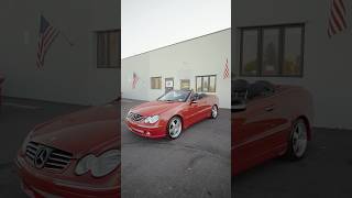 Mercedes CLK Lorinser in for a color change wrap in 3m gloss metallic red vinylwrap 3mwrap [upl. by Nade]