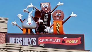 Hersheys Chocolate World amp Factory Ride Thru  Talking Life Size Candy Bars  Singing Cows [upl. by Tisbe]