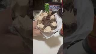 Snickers Ice Cream yummiliciousyum asmr mukbangshortsvideo [upl. by Burk859]