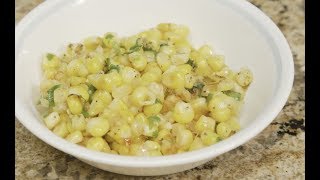 How to Make Panroasted Corn Chaat  Jyotis Indian Kitchen [upl. by Schriever234]