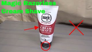 ✅ How To Use Magic Razorless Cream Shave Review [upl. by Wincer]