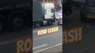 When Two Drivers Cant Share the Road trucking lkw camion hgv clash row job [upl. by Asamot153]