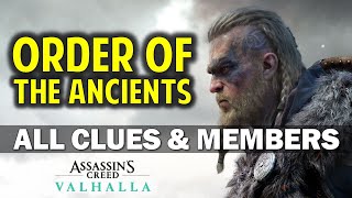 Assassin’s Creed Valhalla All Order of the Ancients Locations Order Clues amp Members Locations [upl. by Alac]