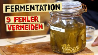 9 typische Fehler bei der Fermentation vermeiden  Extra Tipps vom Fermentationsprofi [upl. by Saire]