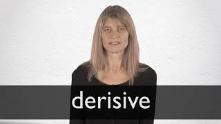 How to pronounce DERISIVE in British English [upl. by Perlie88]