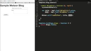 Easy and Simple Meteor JS Blog Tutorial No Packages pure Meteor [upl. by Netsuj]