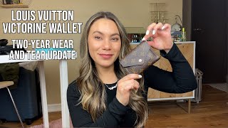 Louis Vuitton Victorine Wallet  wear and tear [upl. by Yardley]