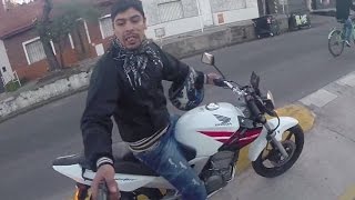 Attempted robbery at gunpoint caught on GoPro [upl. by Ledda]