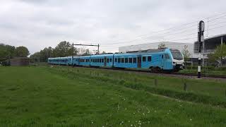 Keolis Flirten 5038 en 5039 komen langs Barneveld gereden [upl. by Edecrem]