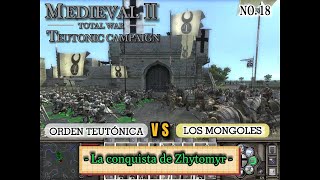 MedievalⅡTeutonic Camp La conquista de Zhytomyr Batalla de la Orden Teutónica contra Los Mongoles [upl. by Eserahs588]