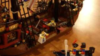 LEGO Pirate Ship Build in Warp Speed [upl. by Lear210]