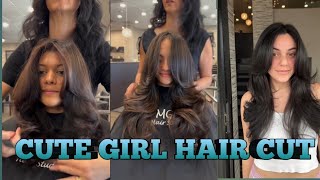 CUTE GIRL HAIR CUTTING STYLE  BEAUTIFUL HAIR CUTTING  HEATHERPIZZULLIHAIR SALON [upl. by Rubinstein]