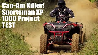 Polaris Sportsman XP 1000 Project Test Upgraded to Crush the Outlander 1000 [upl. by Norahc]