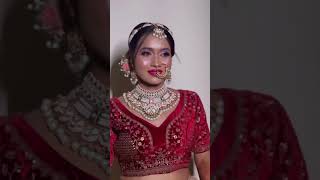 Our Stunning Bride All dolled up for her wedding  Urvashi Beauty Makeover makeup [upl. by Ihsir]