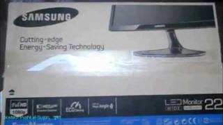 SAMSUNG LED MONITOR S22A300B Unboxing Bangla Language From Bangladesh [upl. by Zannini]