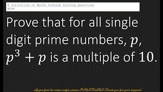 A Collection of Maths Problem Solving Questions 646 Proof by Exhaustion [upl. by Ripleigh]