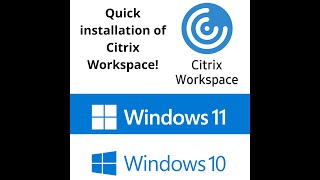 How to install Citrix Workspace on Windows 1110 quick explanation [upl. by Anawyt]