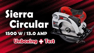 Sierra Circular Promaker de 1500W  PRO SC1500  ¿Cómo usar la sierra circular  Unboxing  Test [upl. by Atsira]